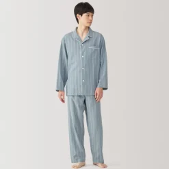 New Men's Side Seamless Double Gauze Pajamas Pajamas & Loungewear|Loungewear