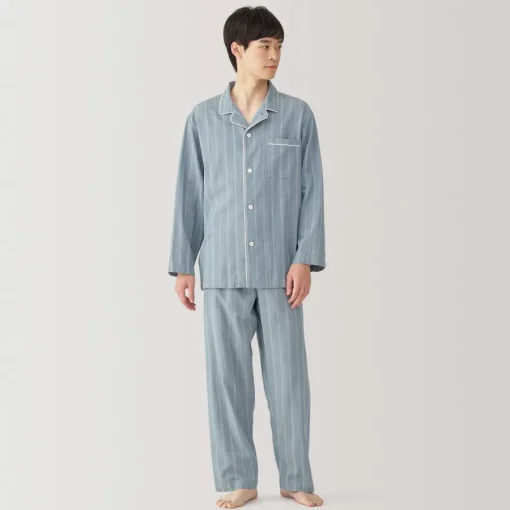 New Men's Side Seamless Double Gauze Pajamas Pajamas & Loungewear|Loungewear