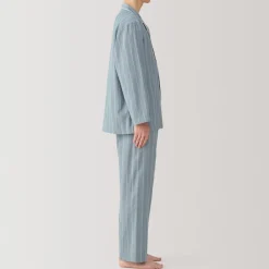 New Men's Side Seamless Double Gauze Pajamas Pajamas & Loungewear|Loungewear