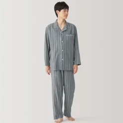 New Men's Side Seamless Double Gauze Pajamas Pajamas & Loungewear|Loungewear