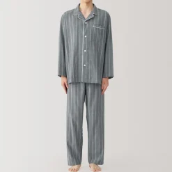 New Men's Side Seamless Double Gauze Pajamas Pajamas & Loungewear|Loungewear