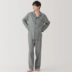 Best Men's Side Seamless Flannel Pajamas Pajamas & Loungewear|Loungewear