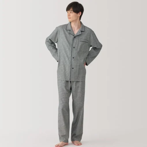 Best Men's Side Seamless Flannel Pajamas Pajamas & Loungewear|Loungewear