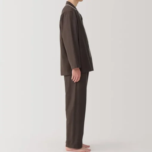 Best Men's Side Seamless Flannel Pajamas Pajamas & Loungewear|Loungewear