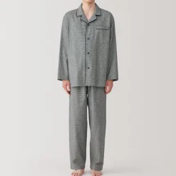Best Men's Side Seamless Flannel Pajamas Pajamas & Loungewear|Loungewear