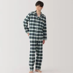 Best Men's Side Seamless Flannel Pajamas Pajamas & Loungewear|Loungewear
