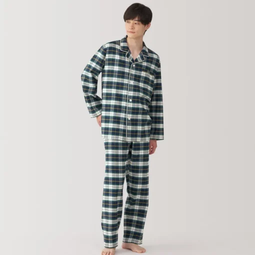 Best Men's Side Seamless Flannel Pajamas Pajamas & Loungewear|Loungewear