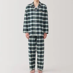 Best Men's Side Seamless Flannel Pajamas Pajamas & Loungewear|Loungewear