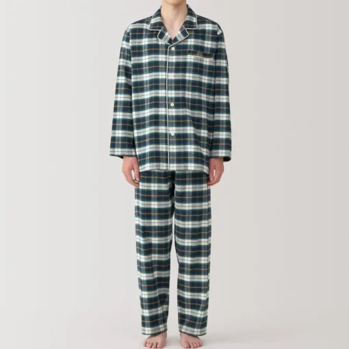 Best Men's Side Seamless Flannel Pajamas Pajamas & Loungewear|Loungewear