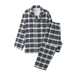 Best Men's Side Seamless Flannel Pajamas Pajamas & Loungewear|Loungewear