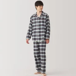 Best Men's Side Seamless Flannel Pajamas Pajamas & Loungewear|Loungewear