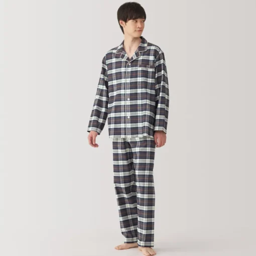 Best Men's Side Seamless Flannel Pajamas Pajamas & Loungewear|Loungewear