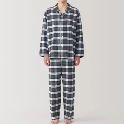 Best Men's Side Seamless Flannel Pajamas Pajamas & Loungewear|Loungewear