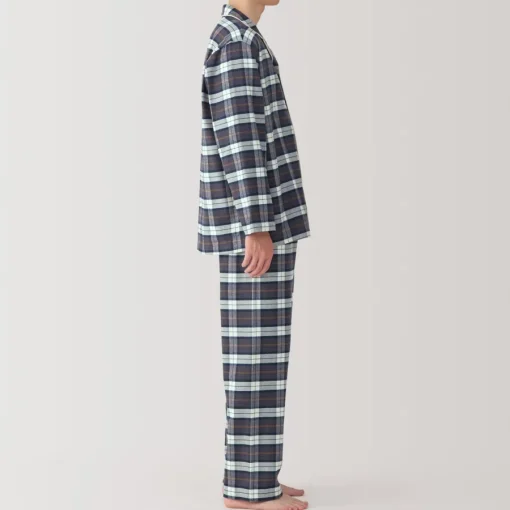 Best Men's Side Seamless Flannel Pajamas Pajamas & Loungewear|Loungewear