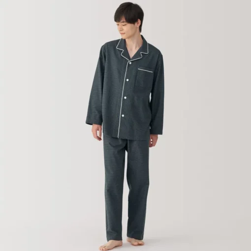 Best Men's Side Seamless Flannel Pajamas Pajamas & Loungewear|Loungewear