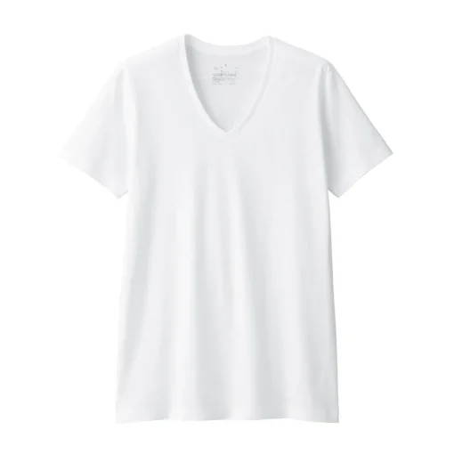 New Men's Side Seamless Jersey V Neck Short Sleeve T-Shirt Underwear & Undershirts