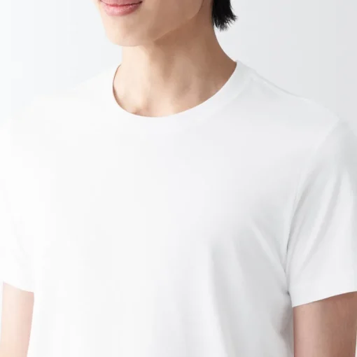 Best Men's Side Seamless Jersey Crew Neck Short Sleeve T-Shirt Underwear & Undershirts