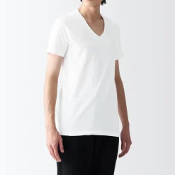 Clearance Men's Side Seamless Jersey V-Neck Short Sleeve T-Shirt Underwear & Undershirts