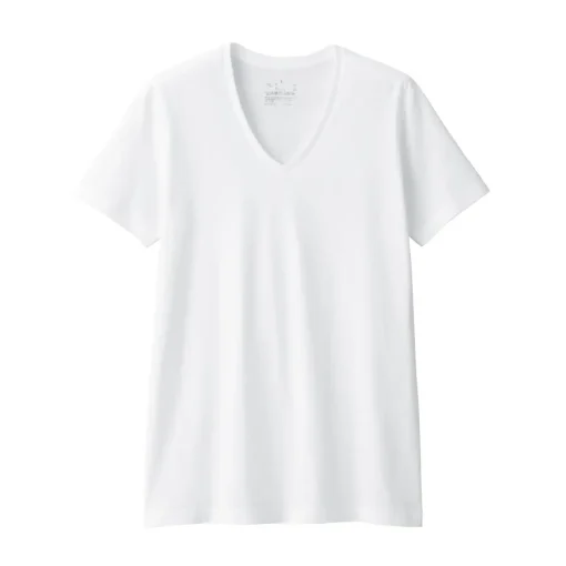 Clearance Men's Side Seamless Jersey V-Neck Short Sleeve T-Shirt Underwear & Undershirts