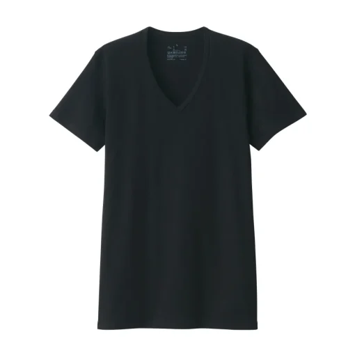 Hot Men's Side Seamless Ribbed V Neck Short Sleeve T-Shirt Underwear & Undershirts