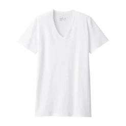 Hot Men's Side Seamless Ribbed V Neck Short Sleeve T-Shirt Underwear & Undershirts