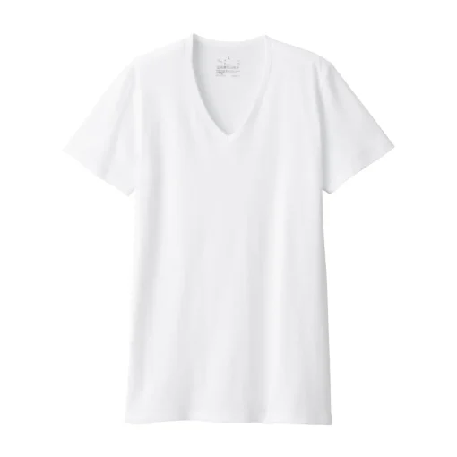 Hot Men's Side Seamless Ribbed V Neck Short Sleeve T-Shirt Underwear & Undershirts