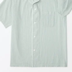 Clearance Men's Side Seamless Seersucker Short Sleeve Pajamas Pajamas & Loungewear|Loungewear
