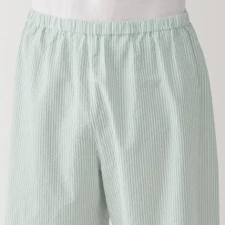 Clearance Men's Side Seamless Seersucker Short Sleeve Pajamas Pajamas & Loungewear|Loungewear