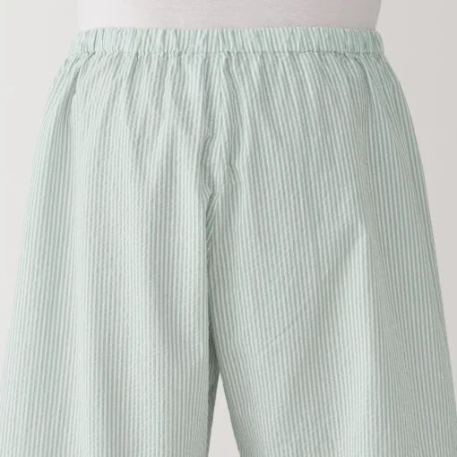Clearance Men's Side Seamless Seersucker Short Sleeve Pajamas Pajamas & Loungewear|Loungewear