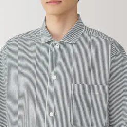 Clearance Men's Side Seamless Seersucker Short Sleeve Pajamas Pajamas & Loungewear|Loungewear
