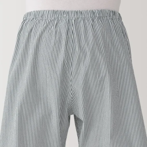 Clearance Men's Side Seamless Seersucker Short Sleeve Pajamas Pajamas & Loungewear|Loungewear