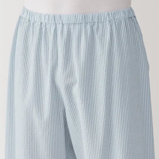 Clearance Men's Side Seamless Seersucker Short Sleeve Pajamas Pajamas & Loungewear|Loungewear