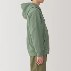 Best Men's Slub Jersey Sweat Zip Up Hoodie Hoodies & Sweatshirts