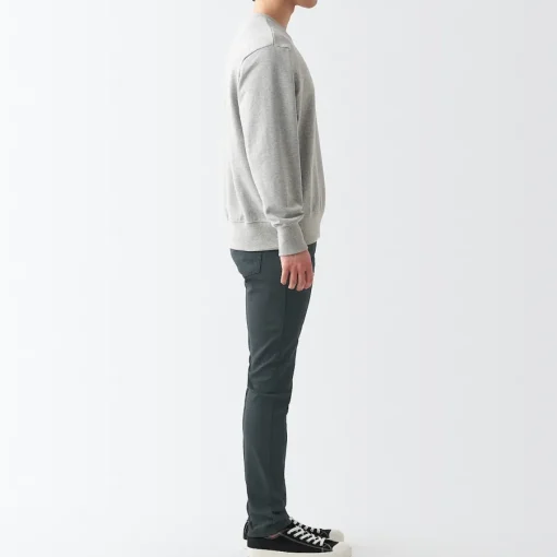 Clearance Men's Super Stretch Denim Skinny Pants Charcoal Grey (L 30inch / 76cm) Denim