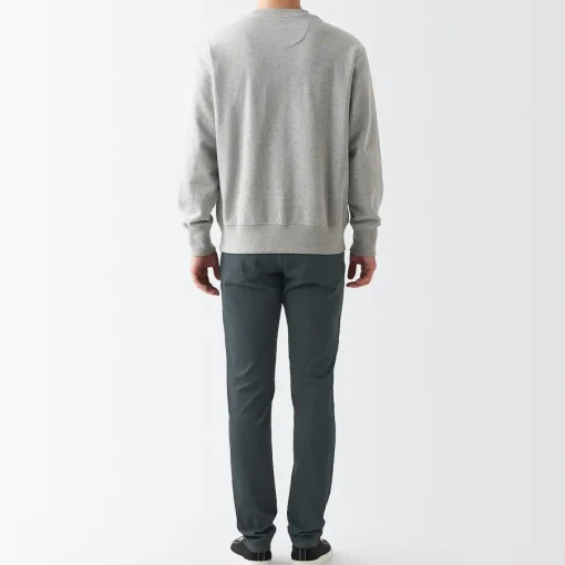 Clearance Men's Super Stretch Denim Skinny Pants Charcoal Grey (L 30inch / 76cm) Denim