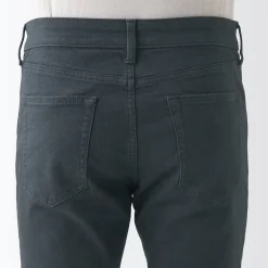 Clearance Men's Super Stretch Denim Skinny Pants Charcoal Grey (L 30inch / 76cm) Denim