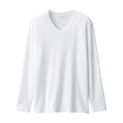 New Men's Warm Cotton V-Neck Long Sleeve T-Shirt Underwear & Undershirts