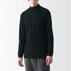Discount Men's Warm Thick Cotton High Neck Long Sleeve T-Shirt Underwear & Undershirts