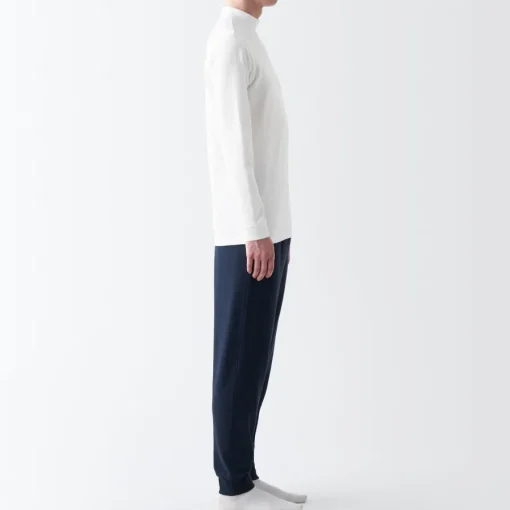 Discount Men's Warm Thick Cotton High Neck Long Sleeve T-Shirt Underwear & Undershirts