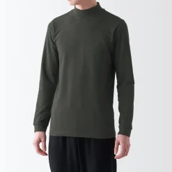 Discount Men's Warm Thick Cotton High Neck Long Sleeve T-Shirt Underwear & Undershirts