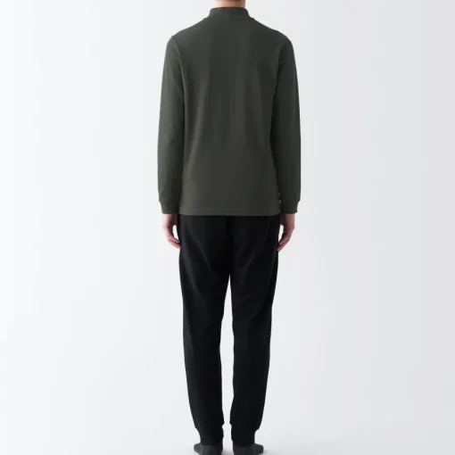 Discount Men's Warm Thick Cotton High Neck Long Sleeve T-Shirt Underwear & Undershirts