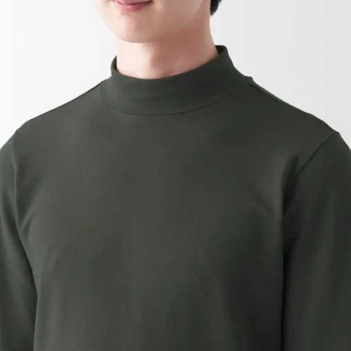 Discount Men's Warm Thick Cotton High Neck Long Sleeve T-Shirt Underwear & Undershirts