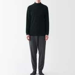 Discount Men's Warm Thick Cotton High Neck Long Sleeve T-Shirt Underwear & Undershirts
