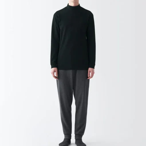 Discount Men's Warm Thick Cotton High Neck Long Sleeve T-Shirt Underwear & Undershirts
