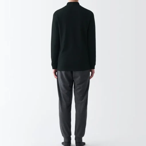Discount Men's Warm Thick Cotton High Neck Long Sleeve T-Shirt Underwear & Undershirts