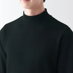 Discount Men's Warm Thick Cotton High Neck Long Sleeve T-Shirt Underwear & Undershirts