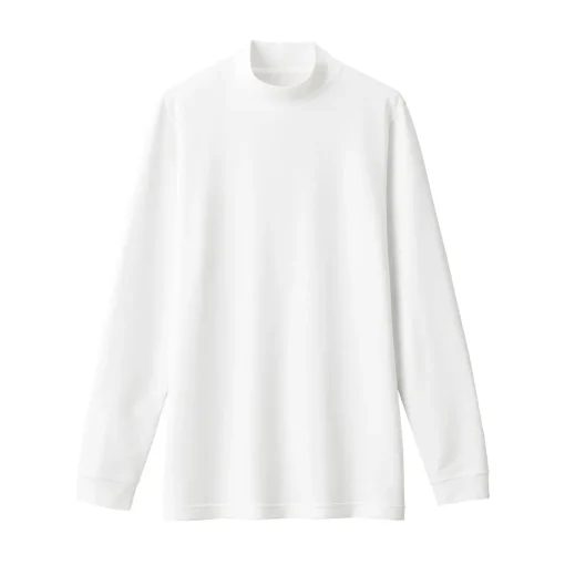 Discount Men's Warm Thick Cotton High Neck Long Sleeve T-Shirt Underwear & Undershirts