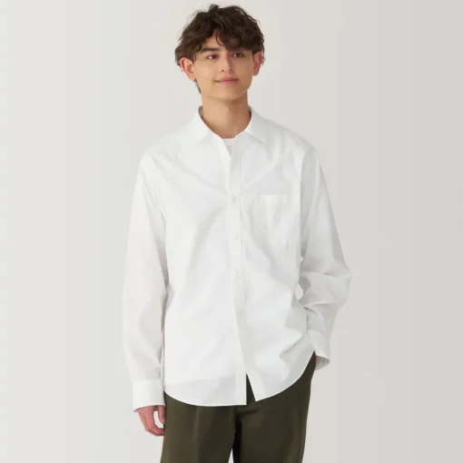 Best Men's Washed Broadcloth Long Sleeve Shirt Shirts & Polos