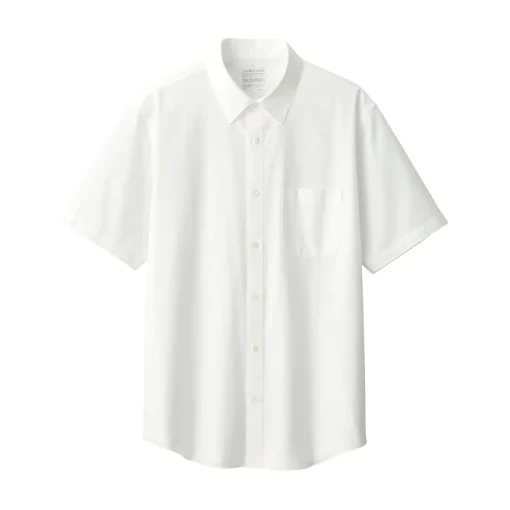 Fashion Men's Washed Broadcloth Short Sleeve Shirt Shirts & Polos