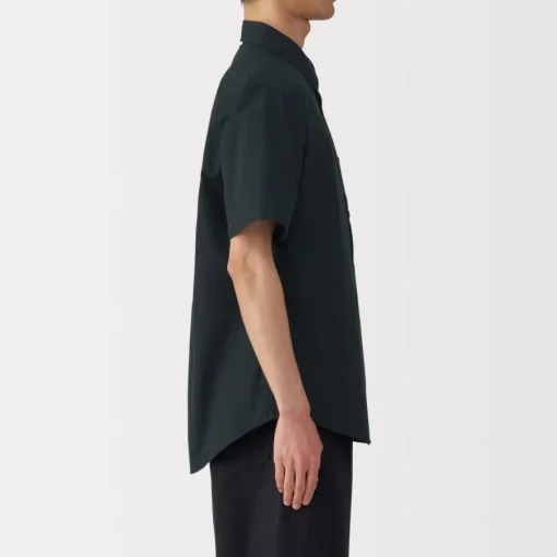 Fashion Men's Washed Broadcloth Short Sleeve Shirt Shirts & Polos